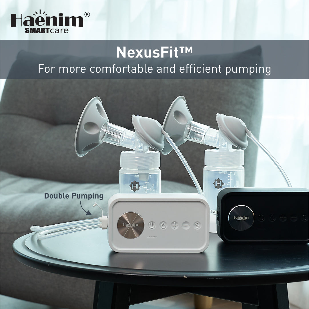 Haenim NexusFit™ 7V+ Portable Electric Breast Pump - White Gold