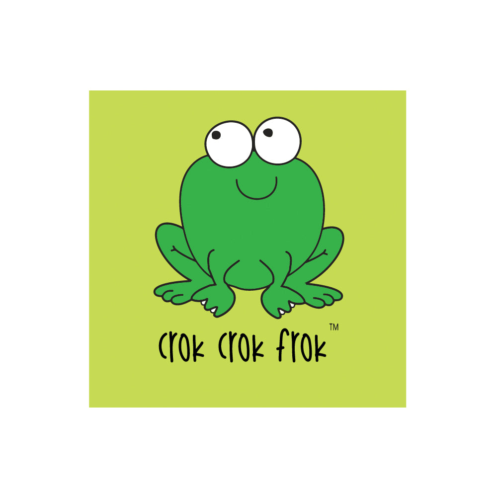 Greetings Card - Crok Crok Frok Green