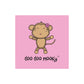Greetings Card - Doo Doo Mooky Pink