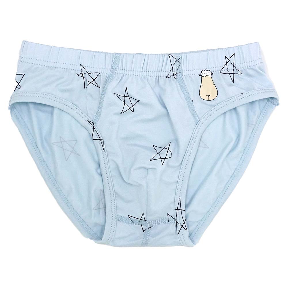 Boys Briefs A Small Star Light Blue-M