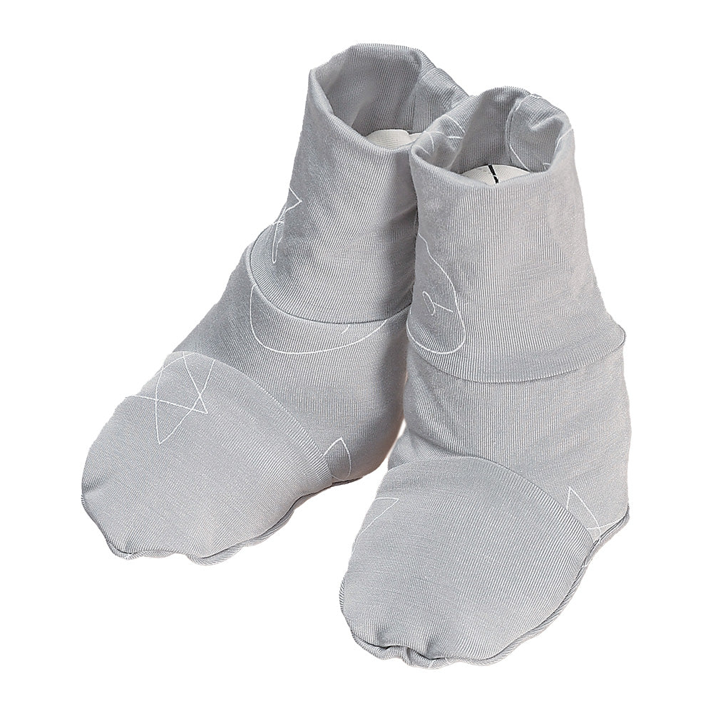 Booties Cute Big Star & Head Grey