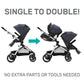 Evenflo Pivot Xpand™ Modular Travel System w/ SafeMax Infant Car Seat - Percheron Gray / Roan Gray / Stallion Black
