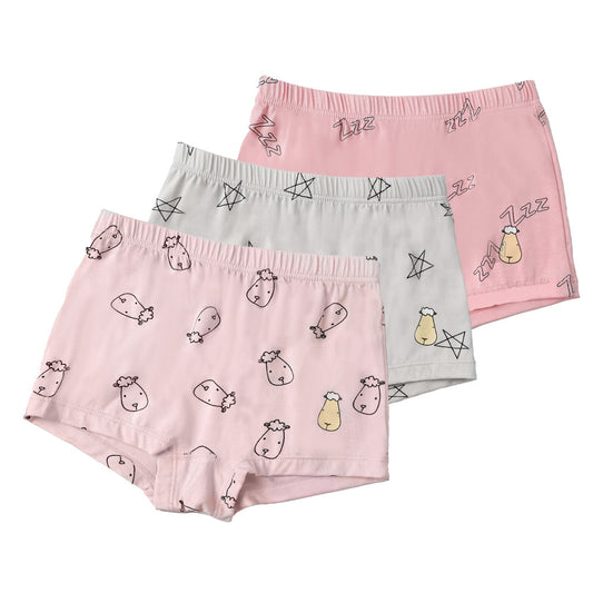 Kids Children Girls Underwear Cute Print Briefs Shorts Pants Cotton  Underwear Trunks 3PCS Girl 5 Underwear Search for Girls