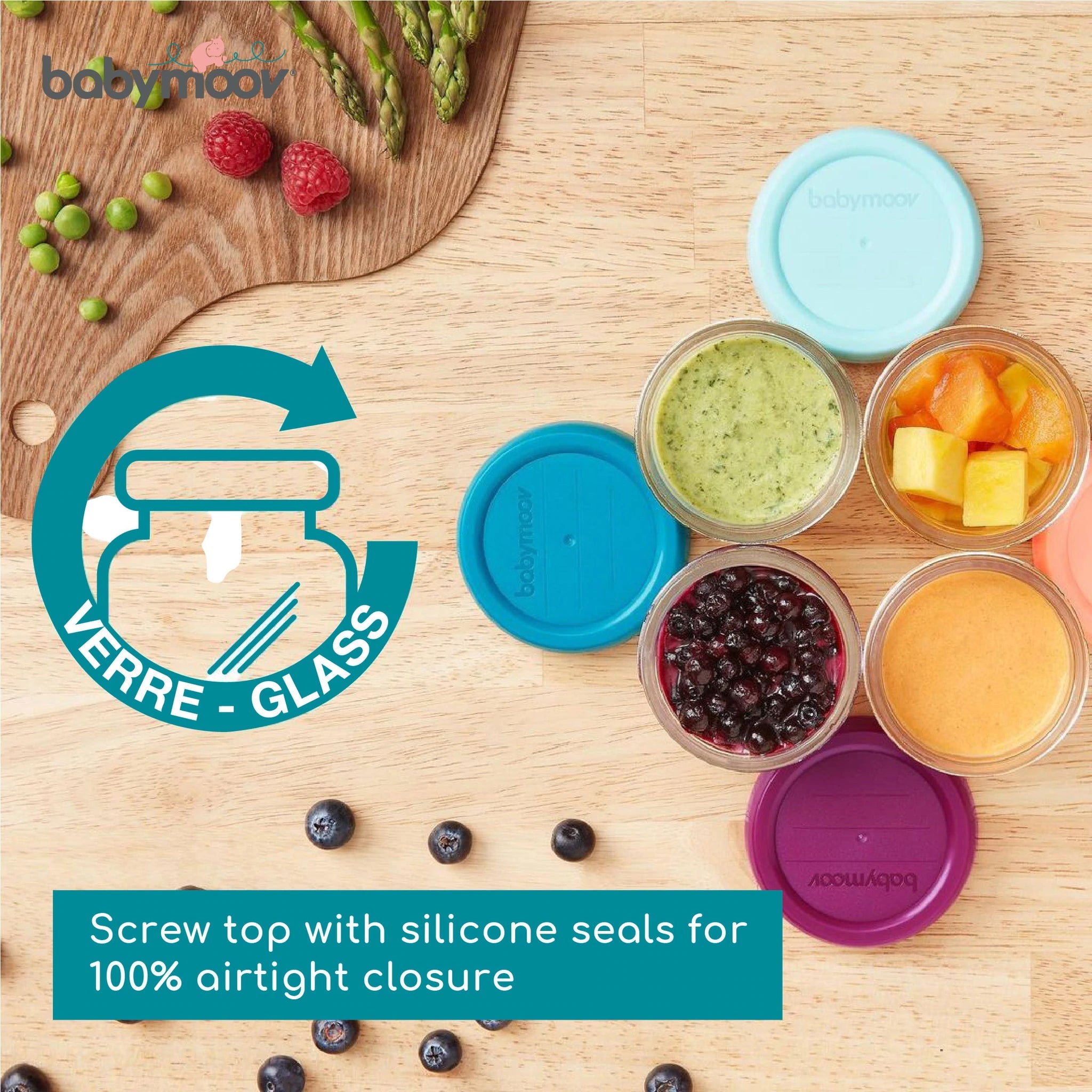 Babymoov Babybols Glass Food Container Multi Set