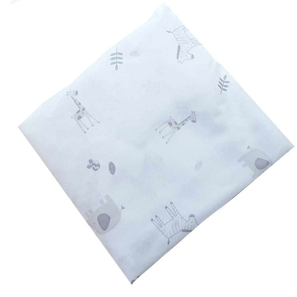 Happy Cot 100% Polyester Fitted Sheet - Animal Tower (N19)