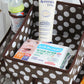 Happy Cot Diaper Stacker - Pink / Blue / Chocolate Dots