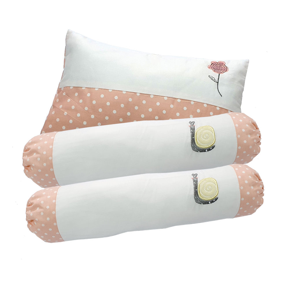 Happy Cot Baby Pillow Bolster Set - Have a Nice Day