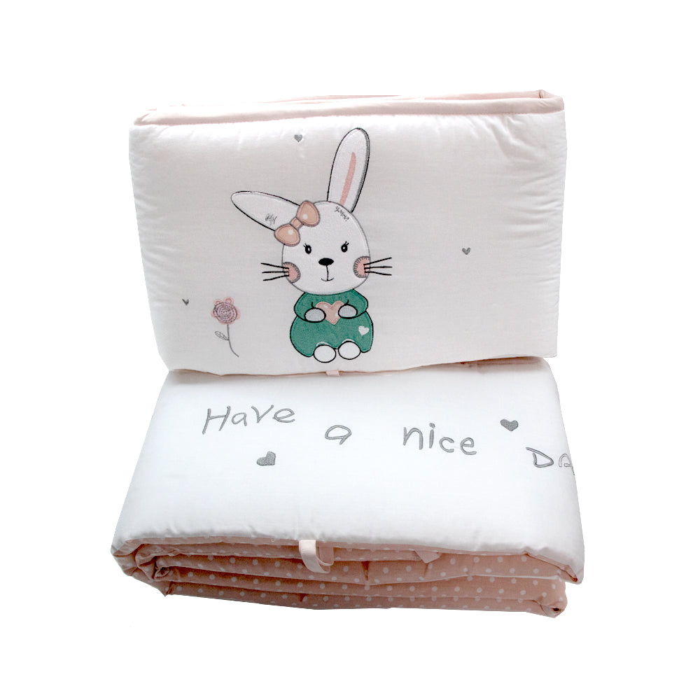 Happy Cot Full Baby Bumper Set - Have a Nice Day