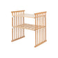 Happy Cot Happy Forever 7-in-1 Convertible Oval Baby Cot - Natural / White
