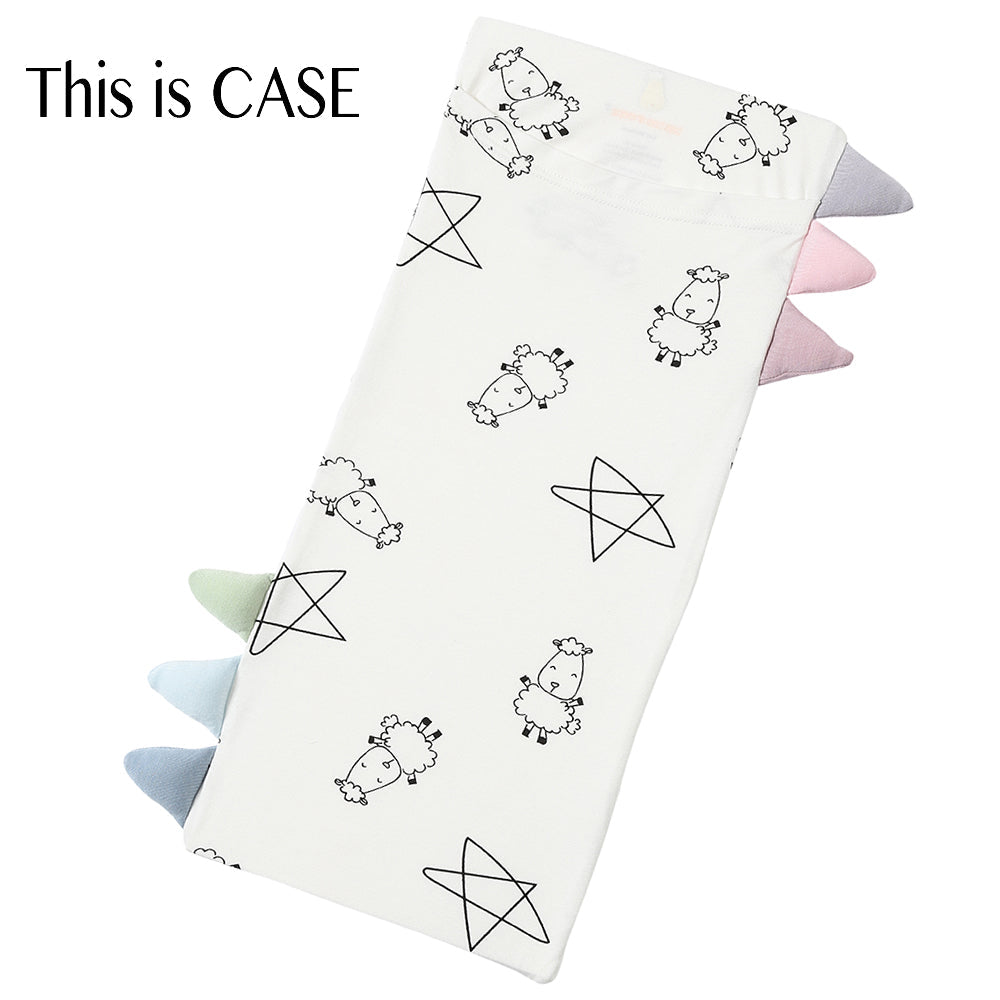 Bed-Time Buddy Case Cute Big Star & Sheepz White with Color tag - Medium