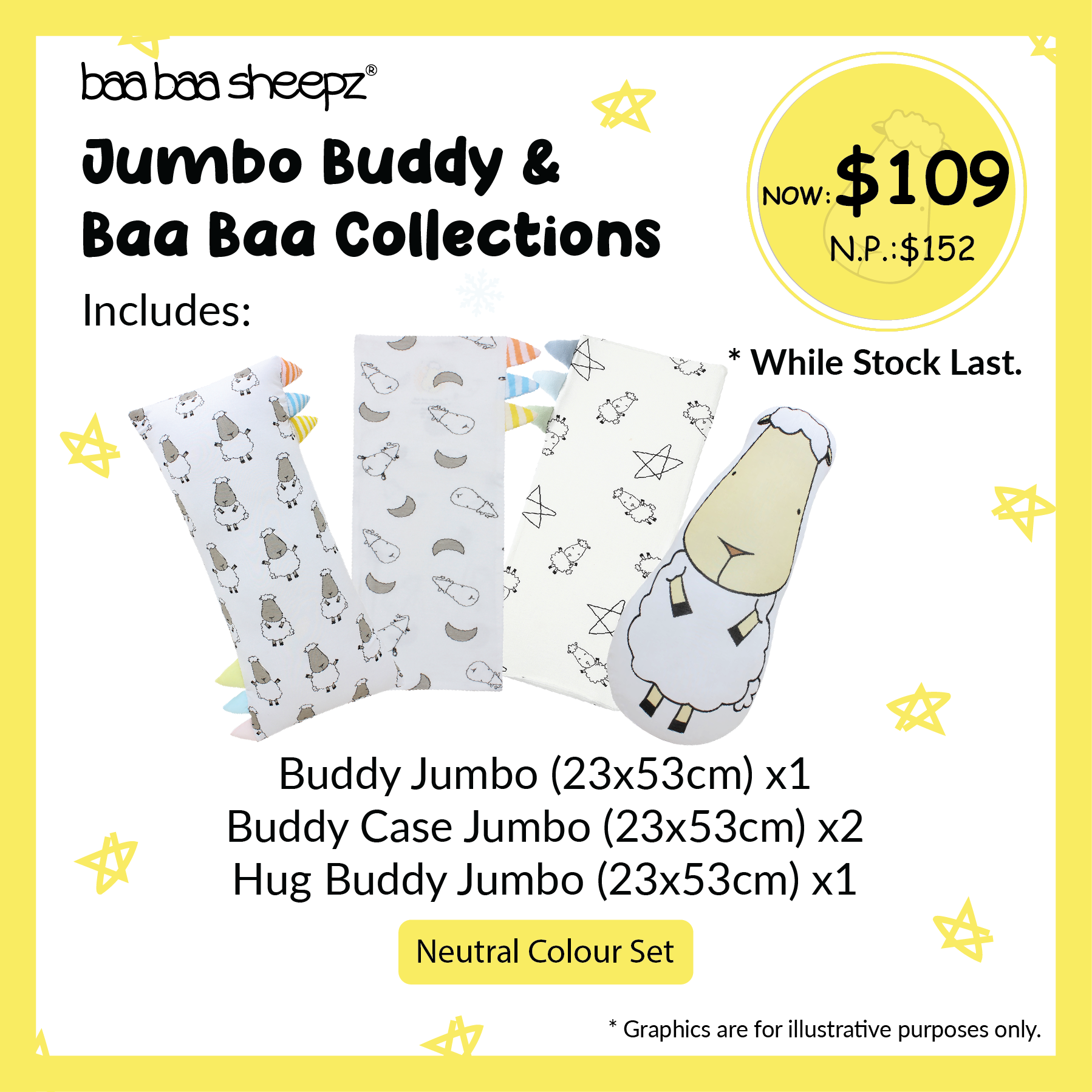 Baa Baa Sheepz Jumbo Buddy & Baa Baa Collections