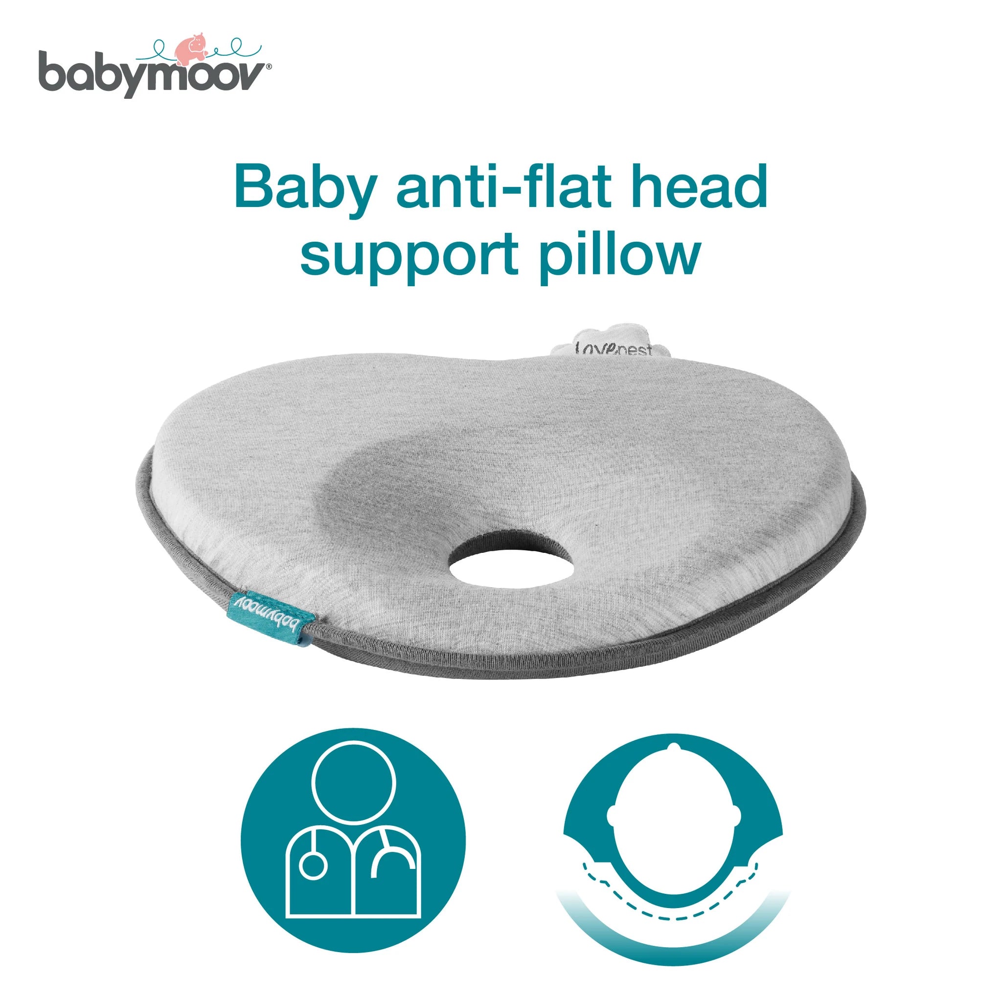 Babymoov Lovenest Original Flat Head Baby Pillow
