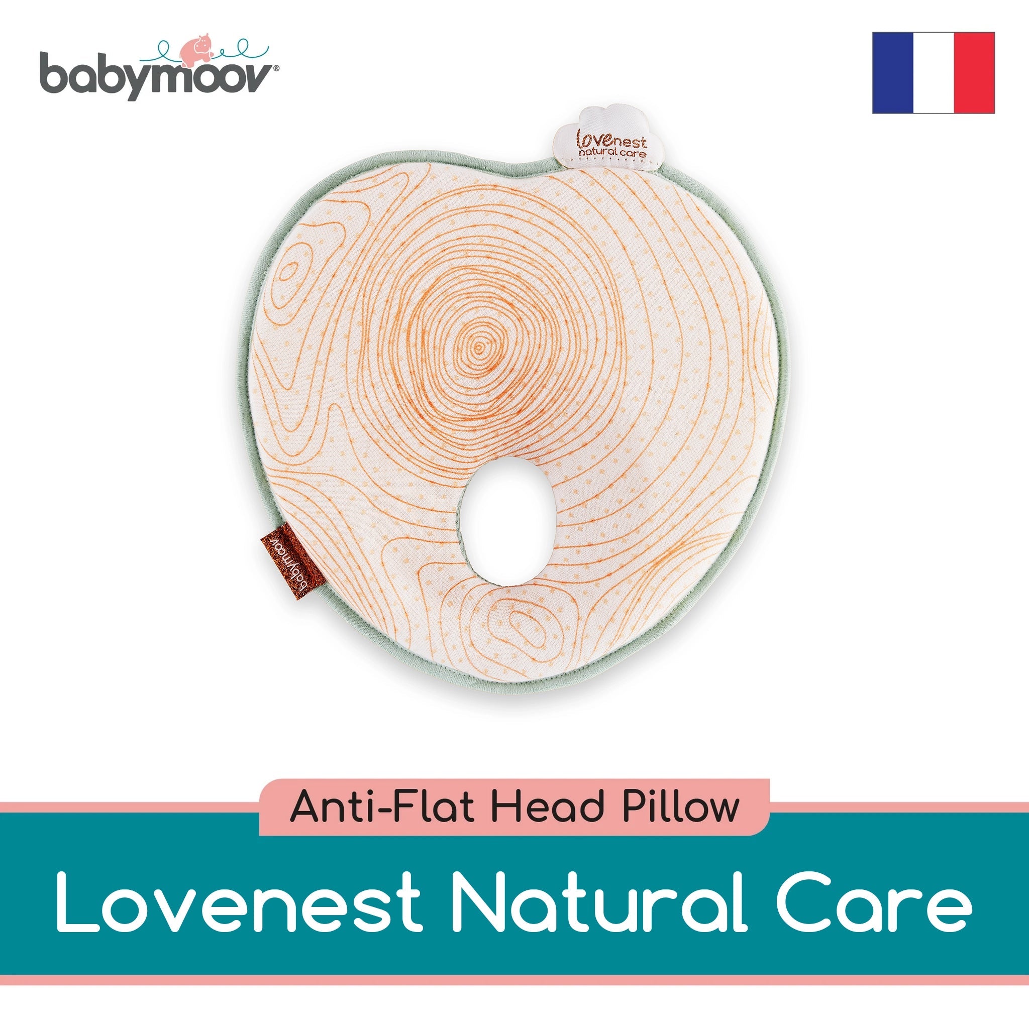 Babymoov Lovenest Natural Care Anti flat Head Pillow