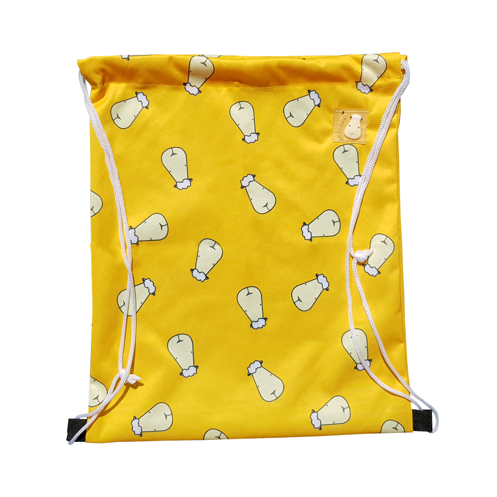 Lucky Bag - Drawstring Bag Lucky Sheepz Yellow