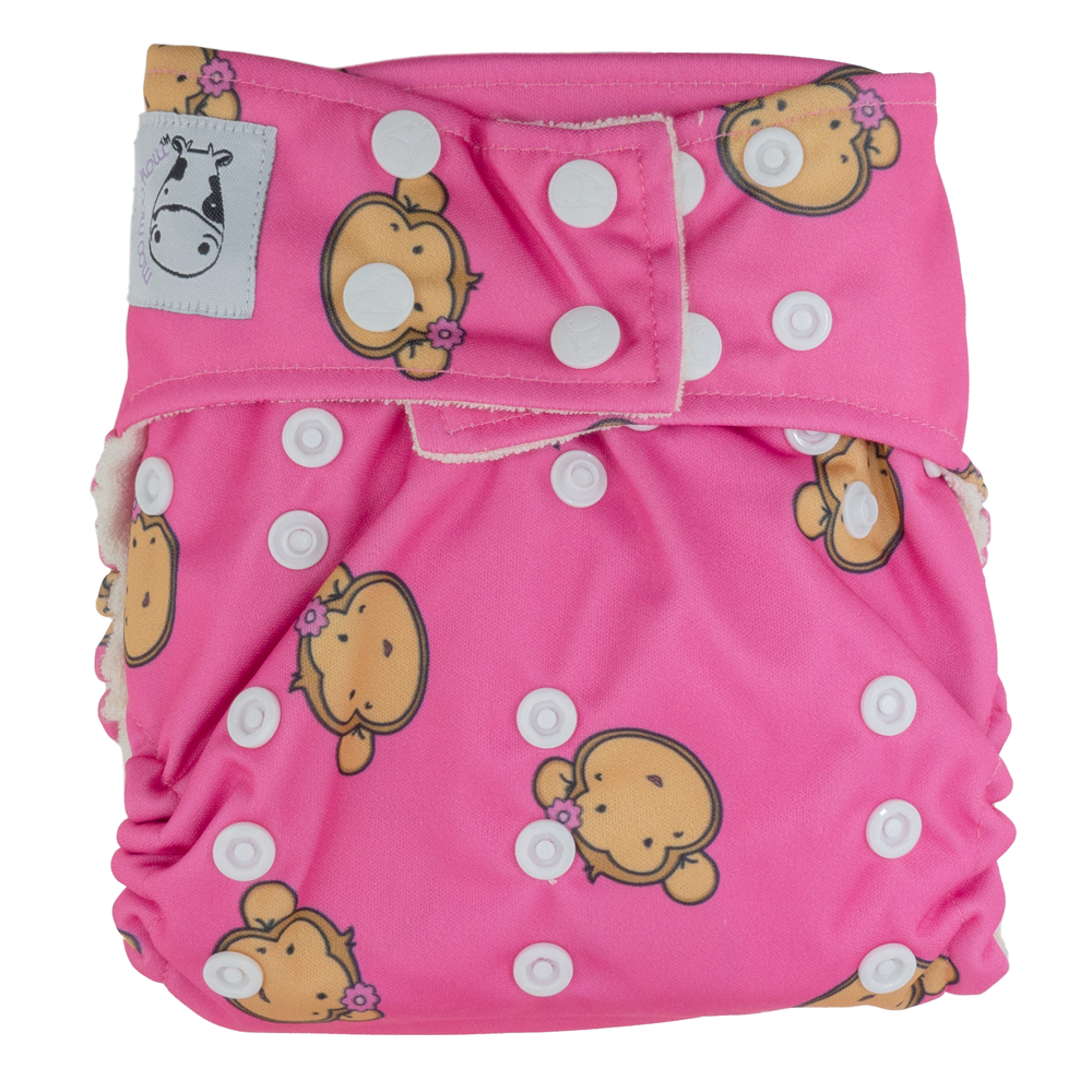BAMBOO Cloth Diaper One Size Snap - Lucky Mooky