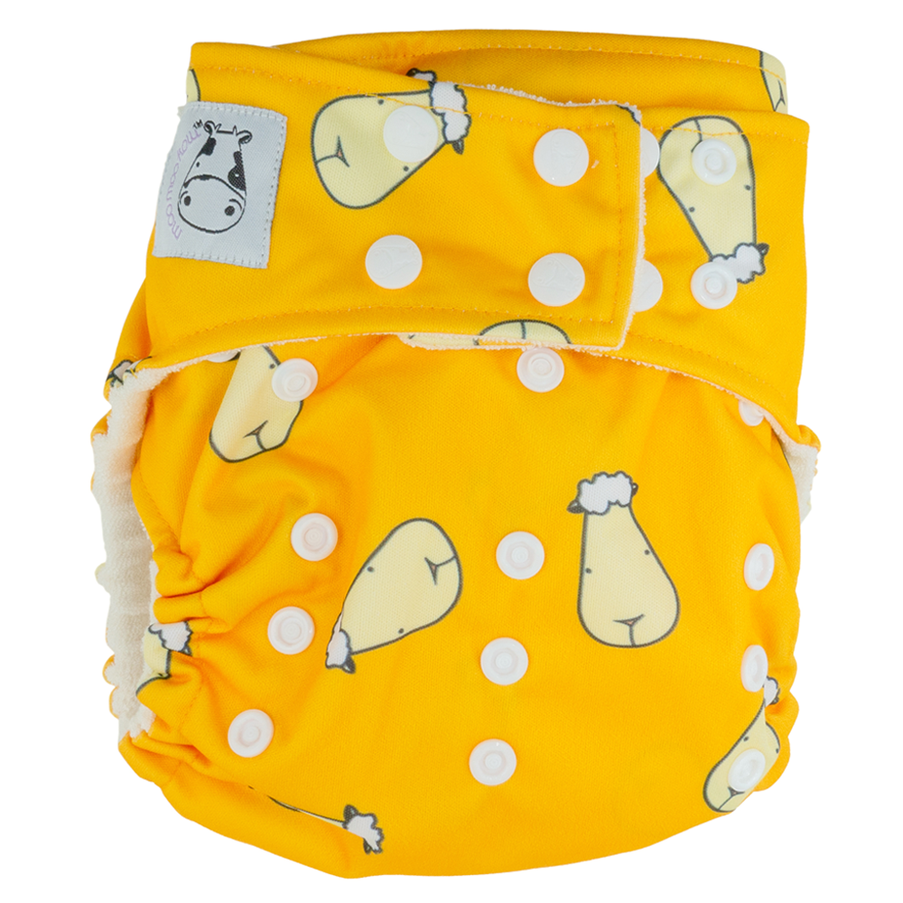 BAMBOO Cloth Diaper One Size Snap - Lucky Sheepz