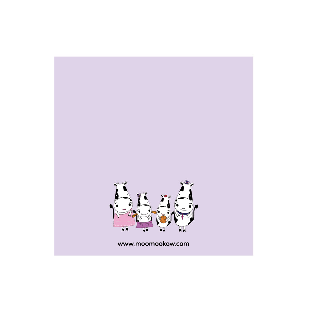 Greetings Card - Moo Moo Kow® Purple