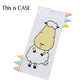 Bed-Time Buddy™ Case Front & Back Sheepz White with Stripe tag - Medium