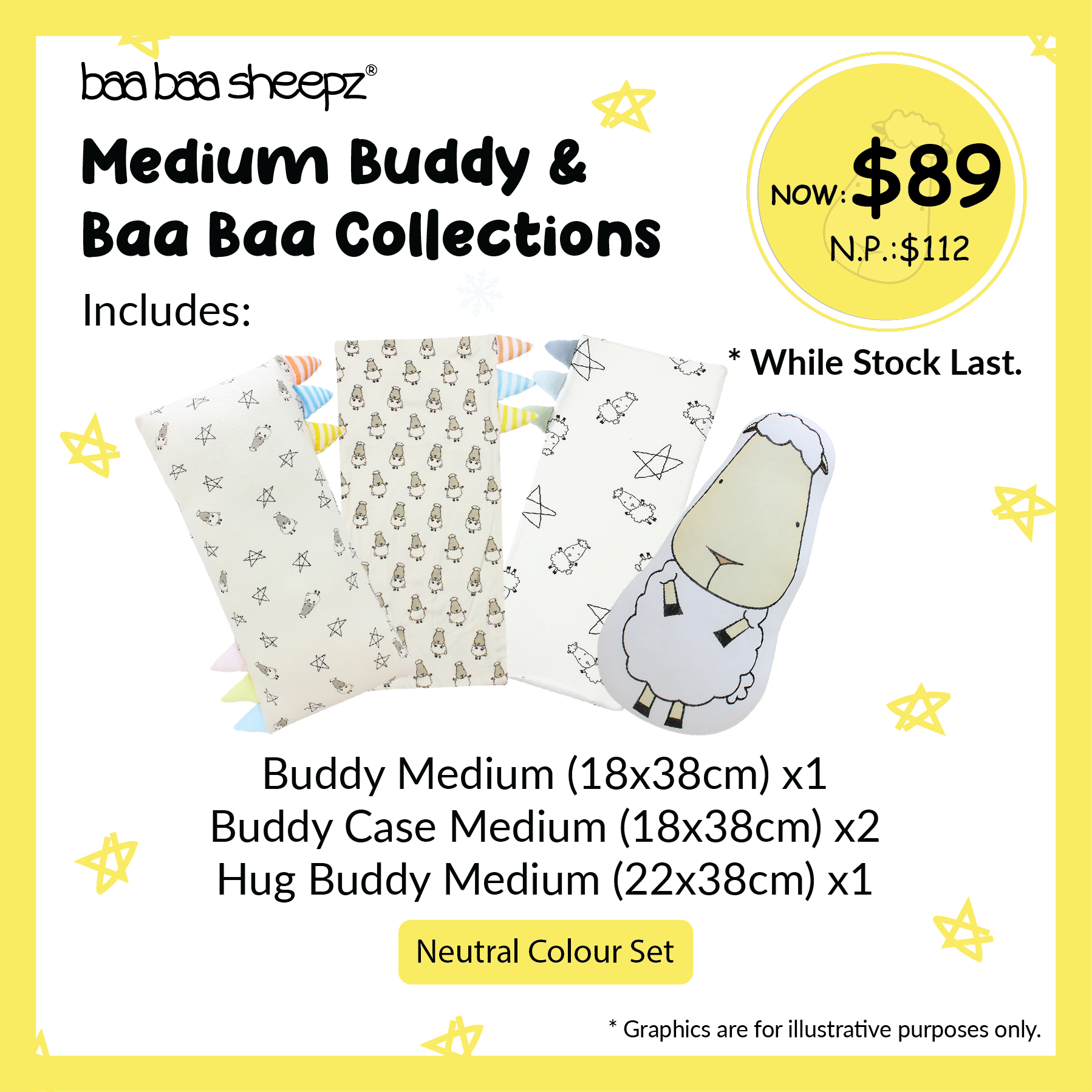 Baa Baa Sheepz Medium Buddy & Baa Baa Collections