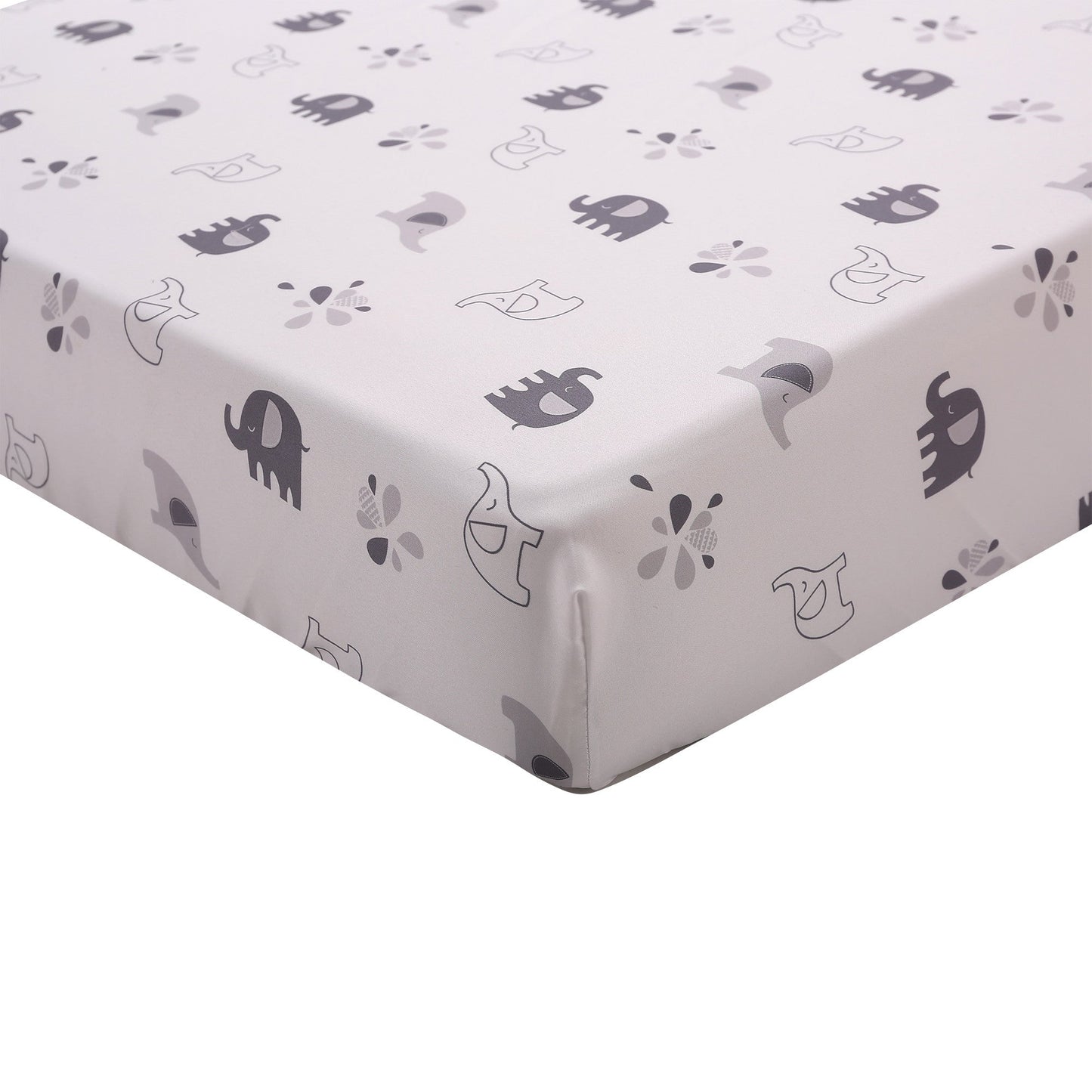 Happy Cot 100% Polyester Fitted Sheet - Elephant Games (N17)