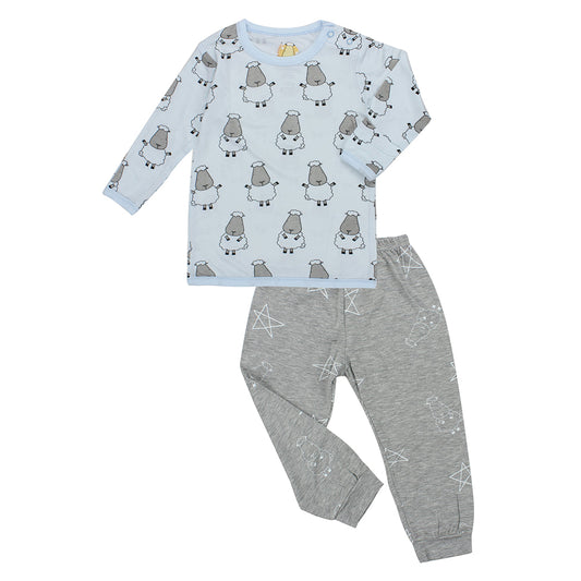 Pyjamas Set Big Sheepz Blue + Big Star & Sheepz Grey