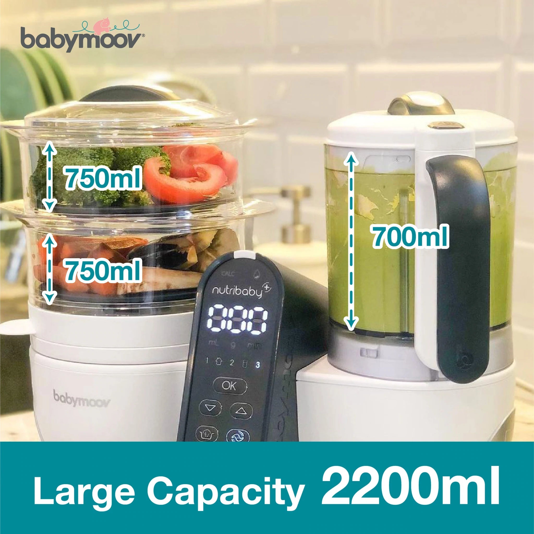 Babymoov Nutribaby(+) 5-in-1 Food Prep Machine