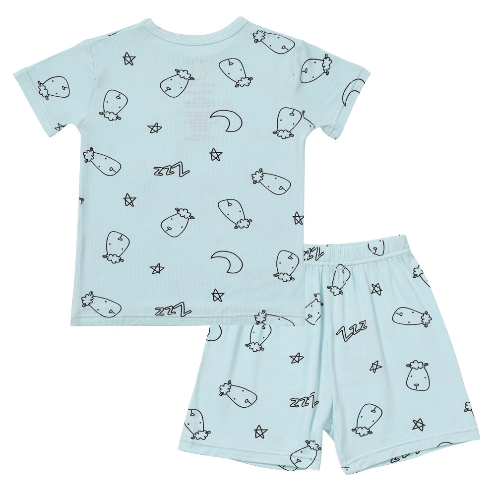 Short Sleeve Shirt Sweet Dreams Baa Baa Blue + Shorts Sweet Dreams Baa Baa Blue