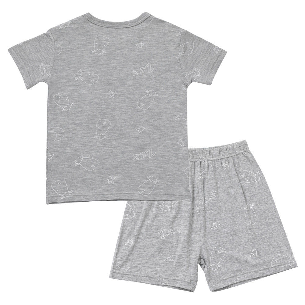 Short Sleeve Shirt Sweet Dreams Baa Baa Grey + Shorts Sweet Dreams Baa Baa Grey