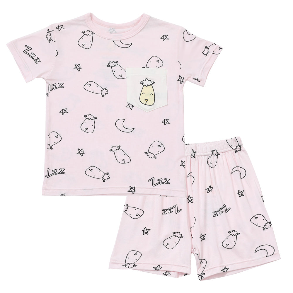 Short Sleeve Shirt Sweet Dreams Baa Baa Pink + Shorts Sweet Dreams Baa Baa Pink