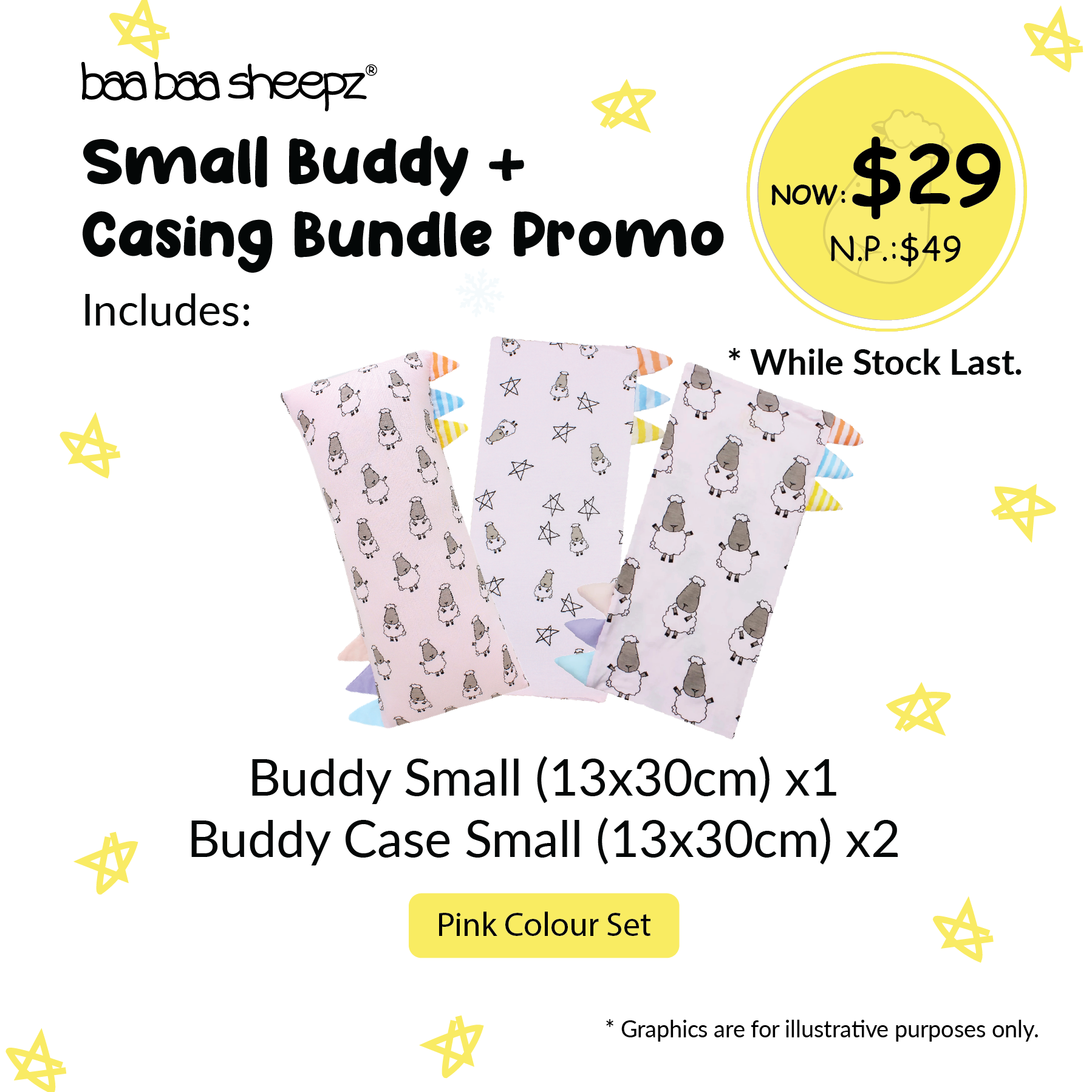 Baa Baa Sheepz Small Buddy + Casing Bundle Promo