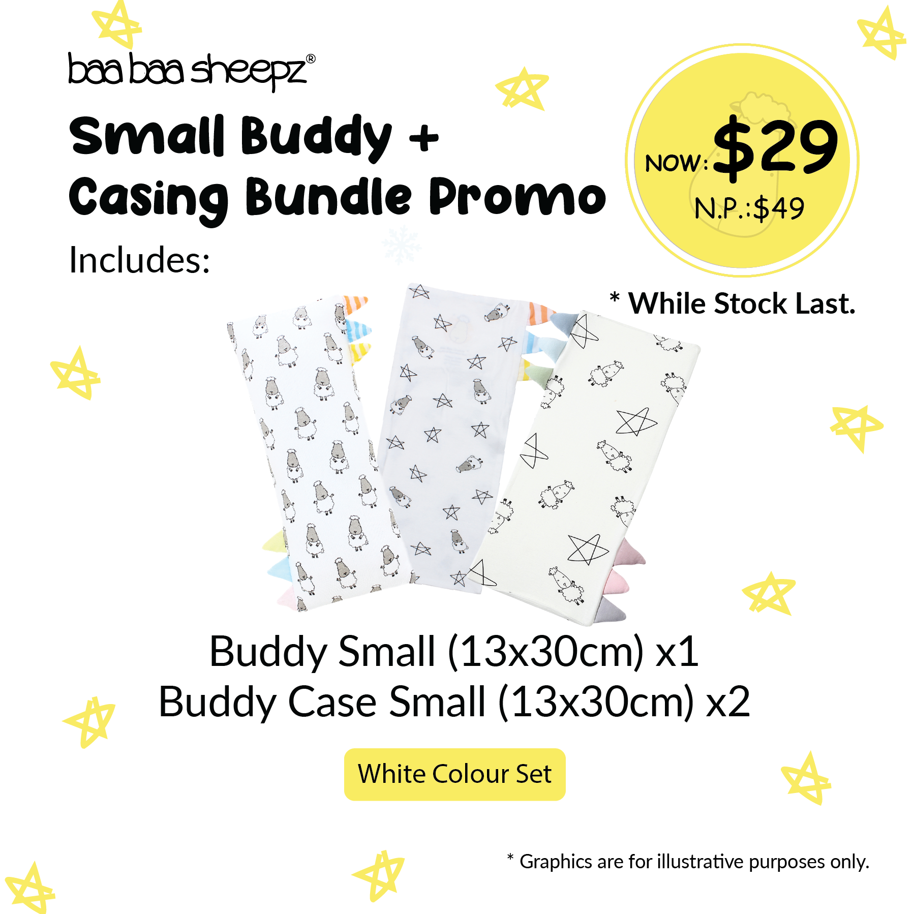 Baa Baa Sheepz Small Buddy + Casing Bundle Promo