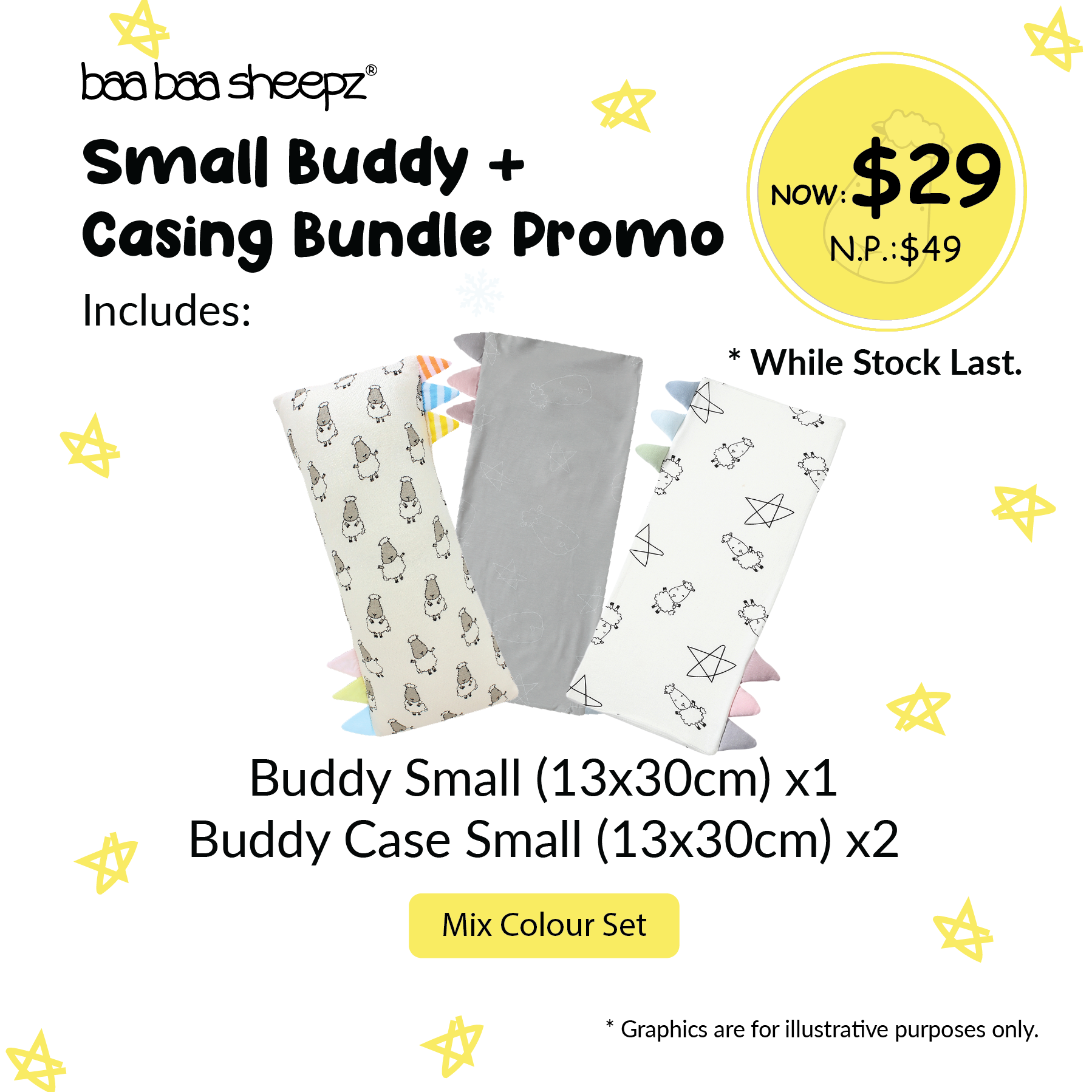 Baa Baa Sheepz Small Buddy + Casing Bundle Promo