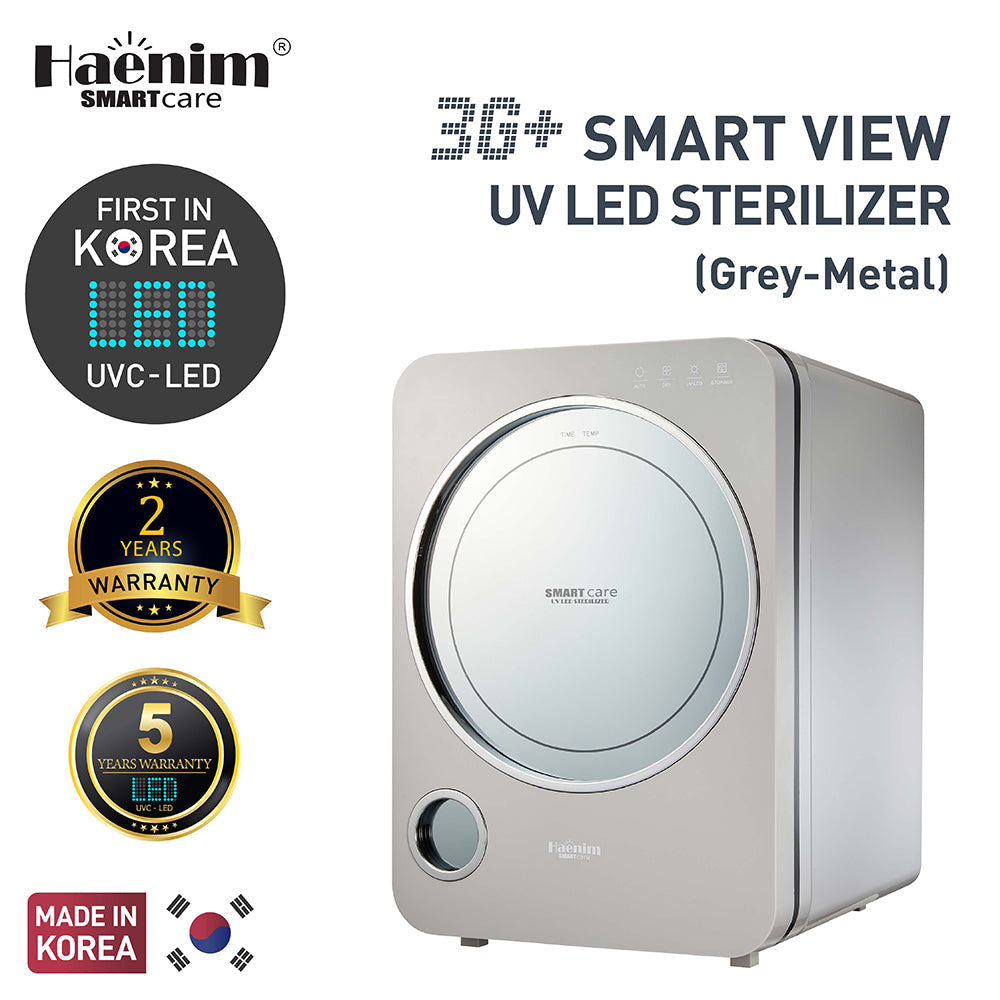 Haenim 3G+ (Grey Metal) Smart View UVC-LED Electric Sterilizer