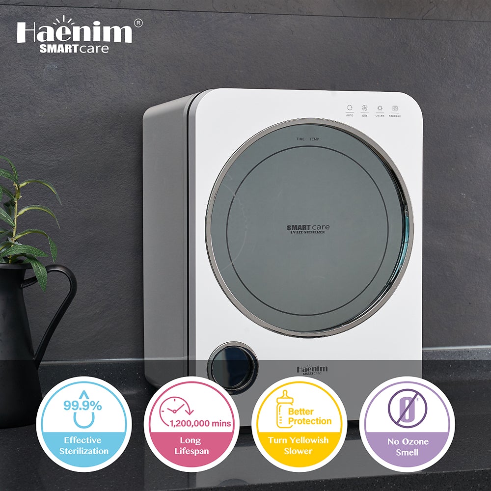 Haenim 3G+ (White Metal) Smart View UVC-LED Electric Sterilizer