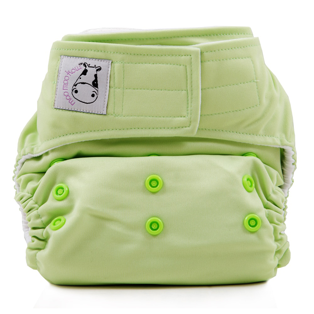 Cloth Diaper One Size Aplix - Celery