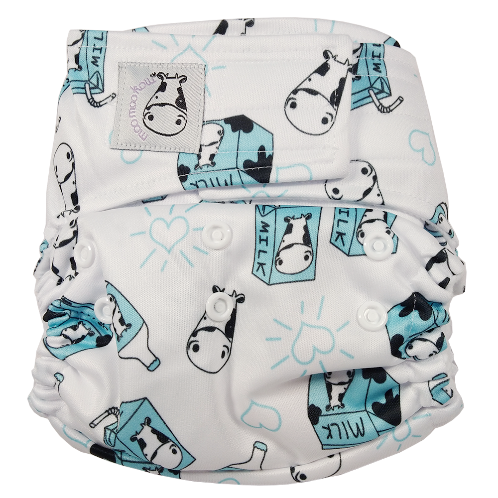 Cloth Diaper One Size Aplix - Milk Milk