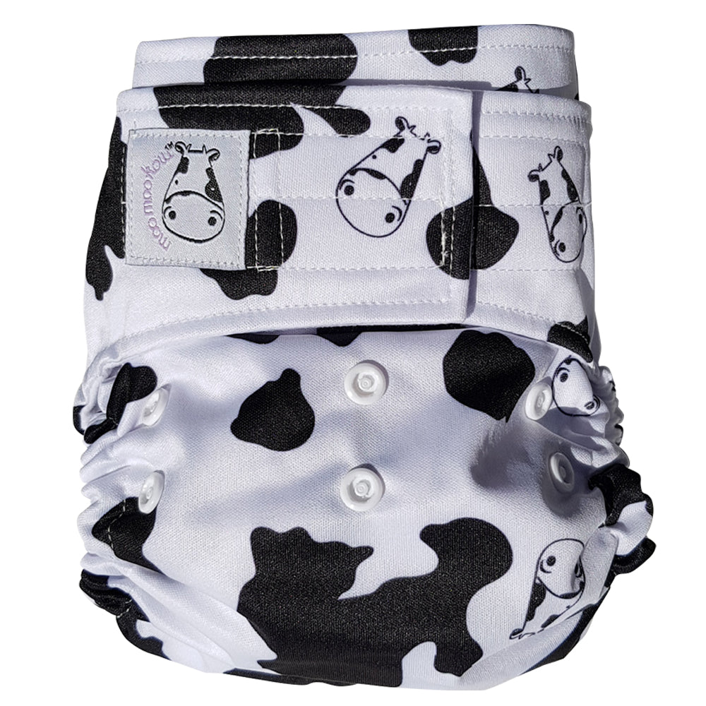 Cloth Diaper One Size Aplix - Moo Moo