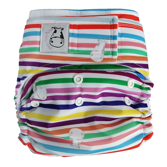 Cloth Diaper One Size Aplix - Rainbow