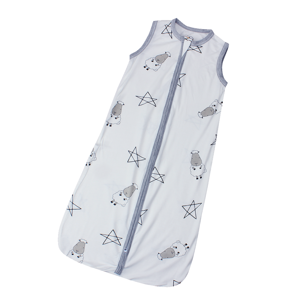 Wearable Blanket Zip White Big Star & Sheepz