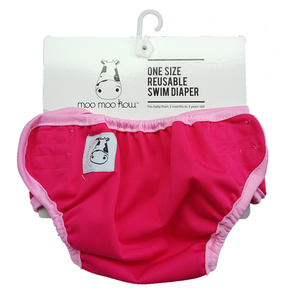 One Size Swim Diaper Candy Pink