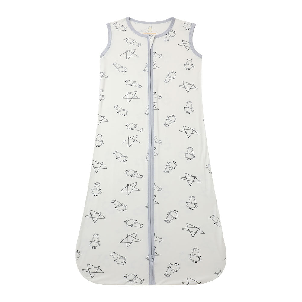 Wearable Blanket Zip Cute Big Star & Sheepz White