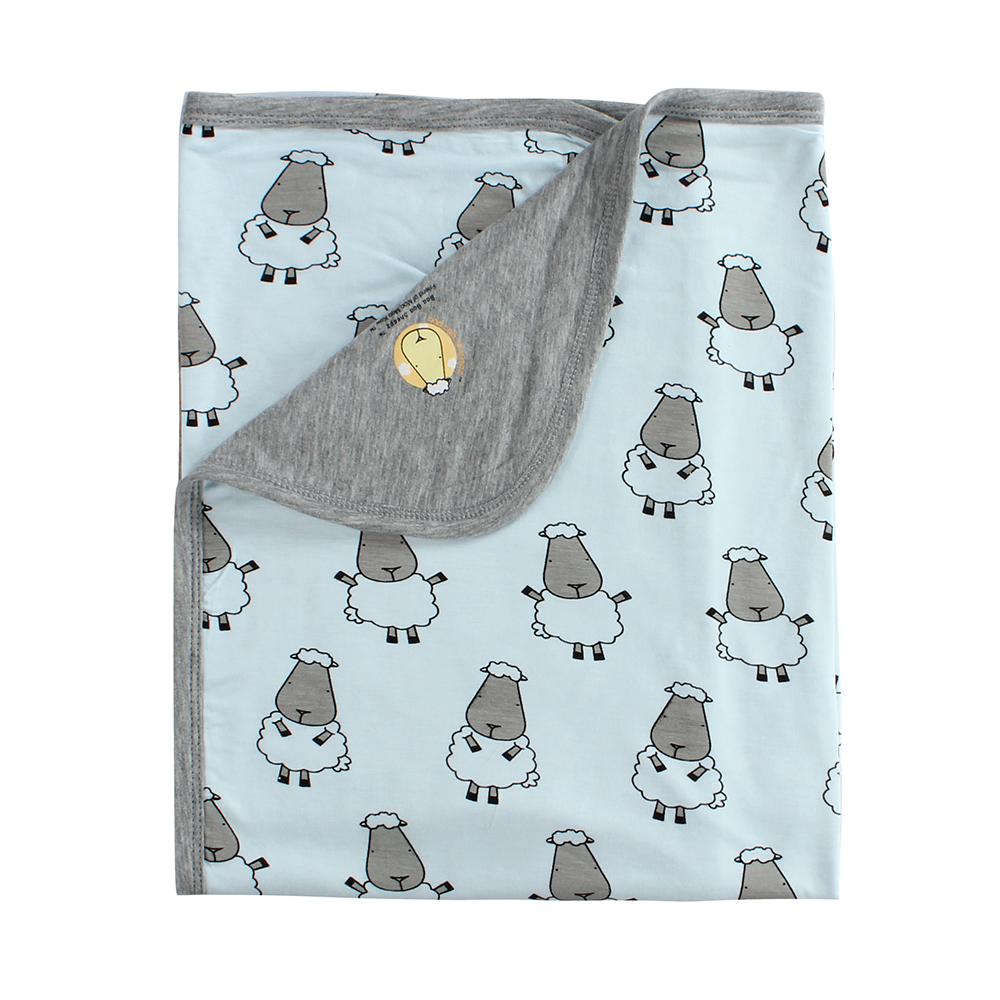 bamboo blanket baby blue