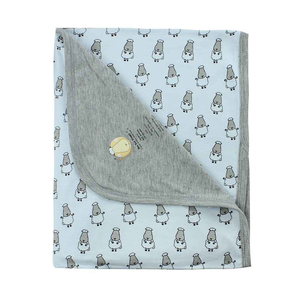 bamboo blanket baby blue