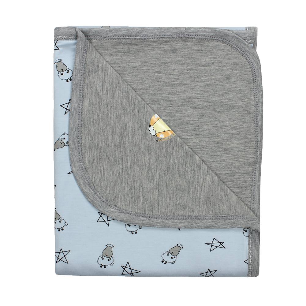 Double Layer Blanket Small Star & Sheepz Blue - 36M