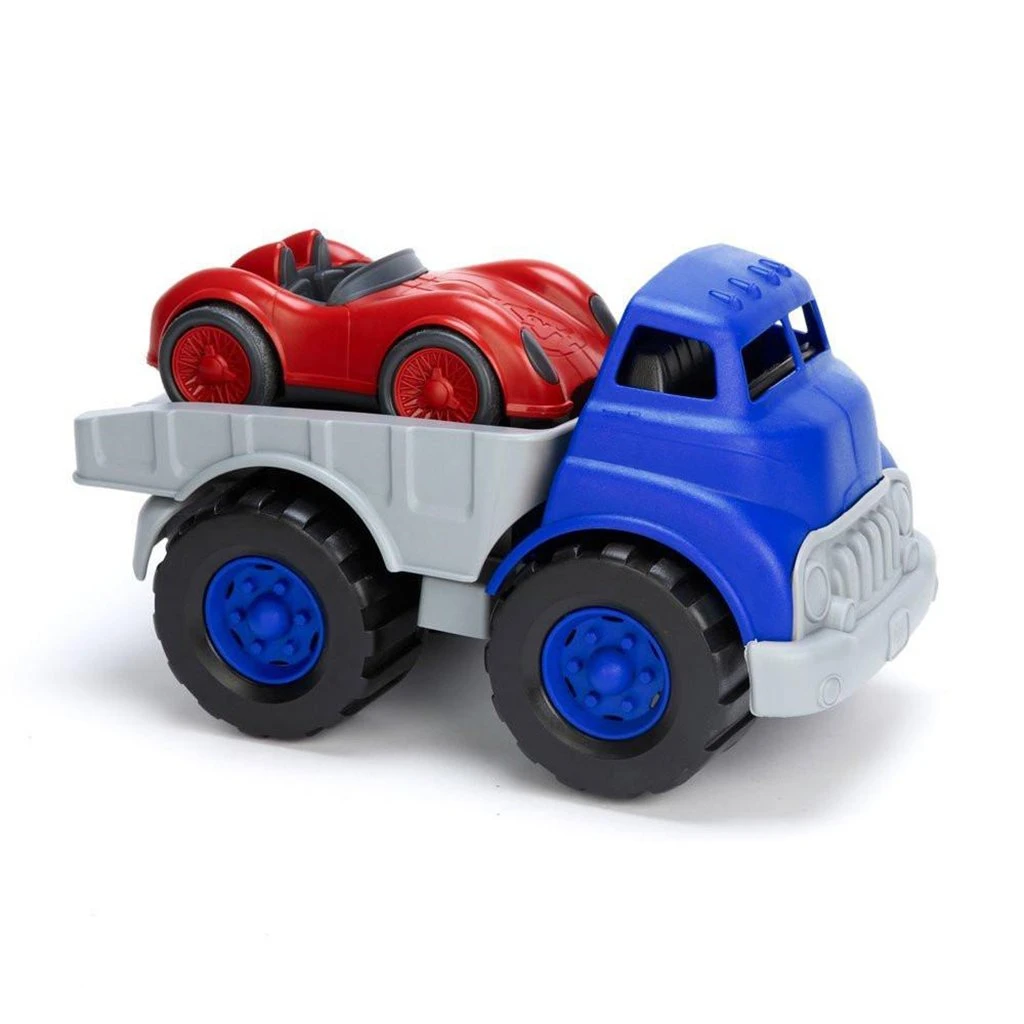 Green Toys Flatbed Truck with Race Car