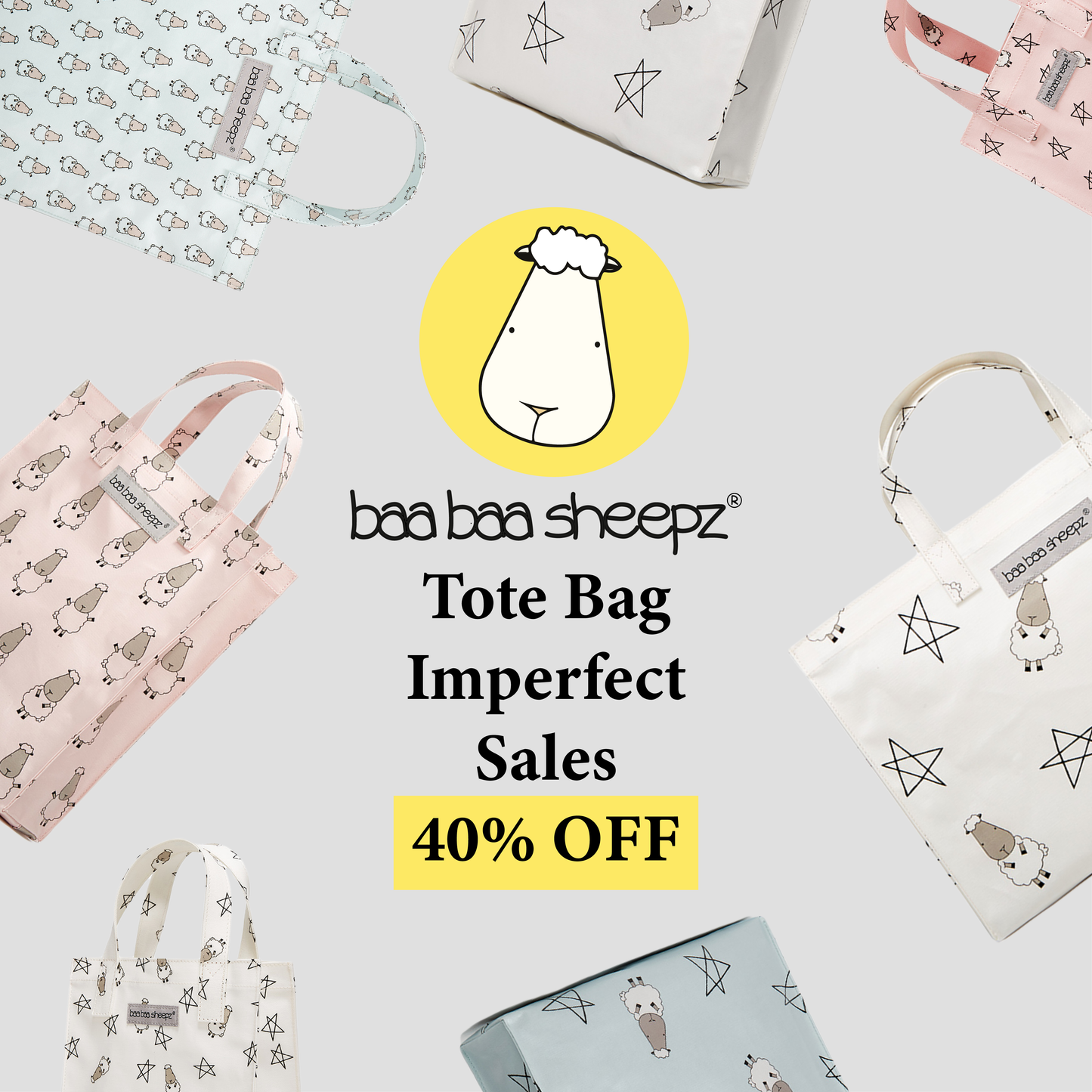 Clearance Imperfect Tote Bag