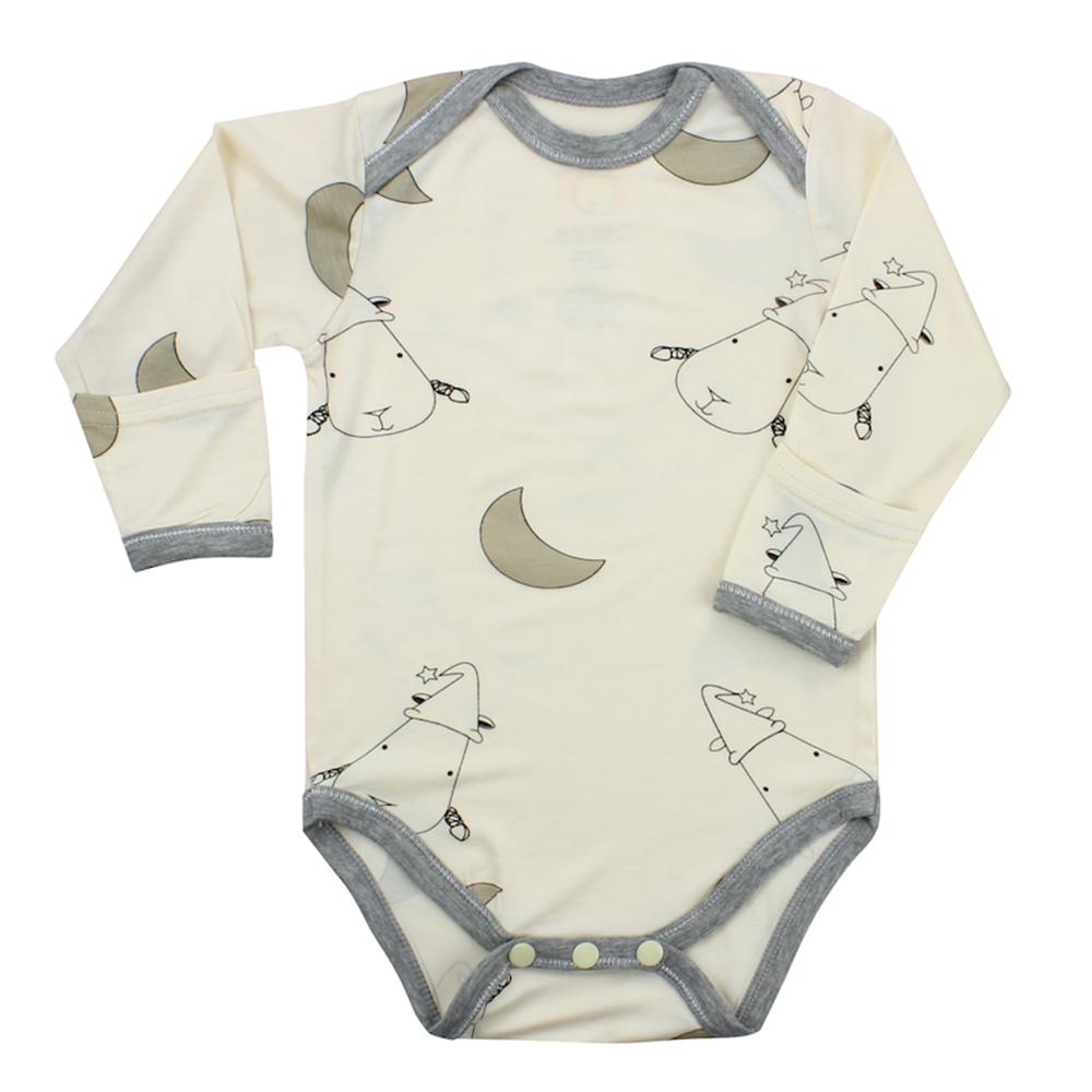 bamboo onesie baby yellow