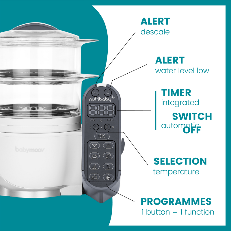 Babymoov Nutribaby(+) 5-in-1 Food Prep Machine