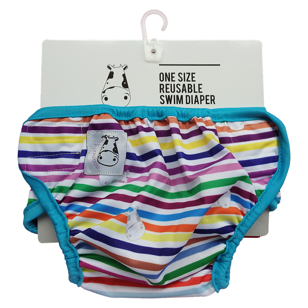 One Size Swim Diaper Rainbow