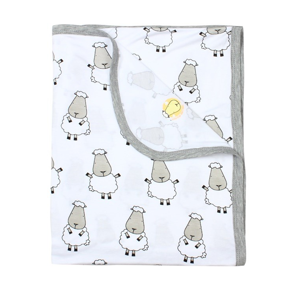 bamboo blanket baby white